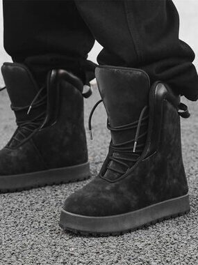 Mens Winter Hike Waterproof Casual Big Snow Boots